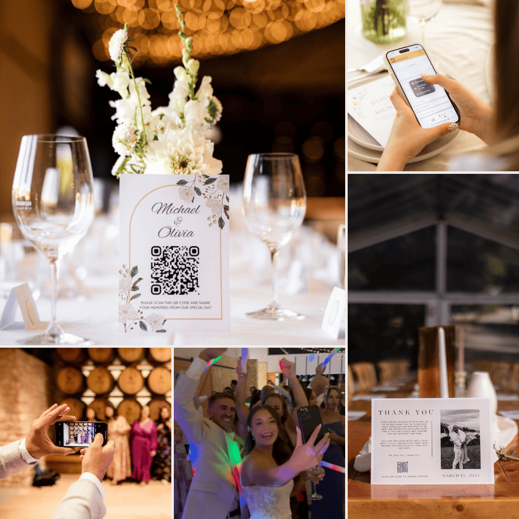 QR code for collecting wedding memories