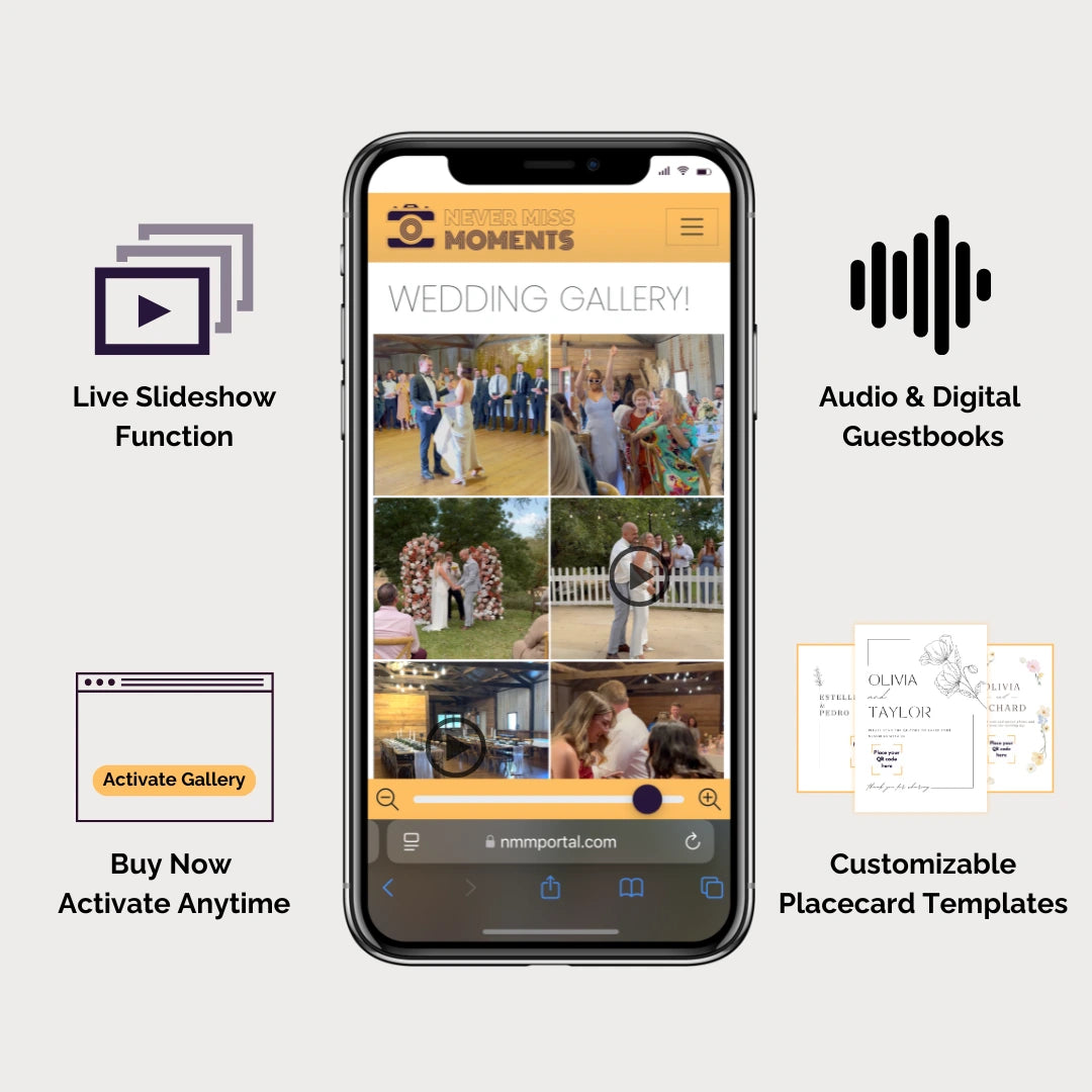 Wedding QR Code Gallery - Online Wedding QR Code Photo Gallery 