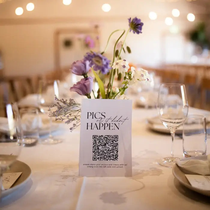 QR Code Gallery - Online Wedding QR Code Photo Gallery by Never Miss Moments