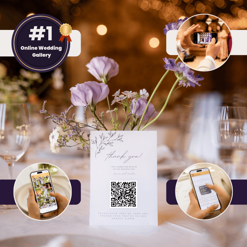 Wedding photo sharing made easy with a QR code