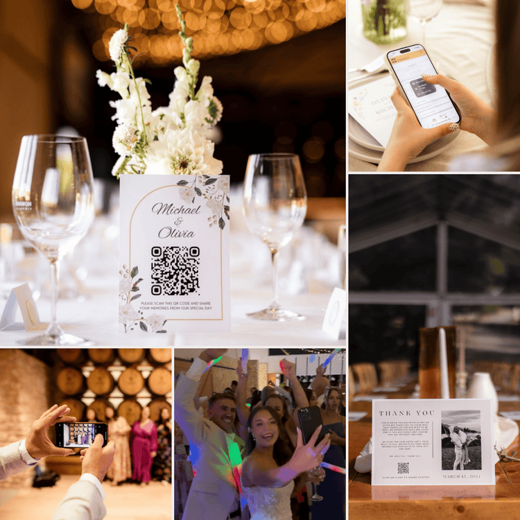 QR code for collecting wedding memories